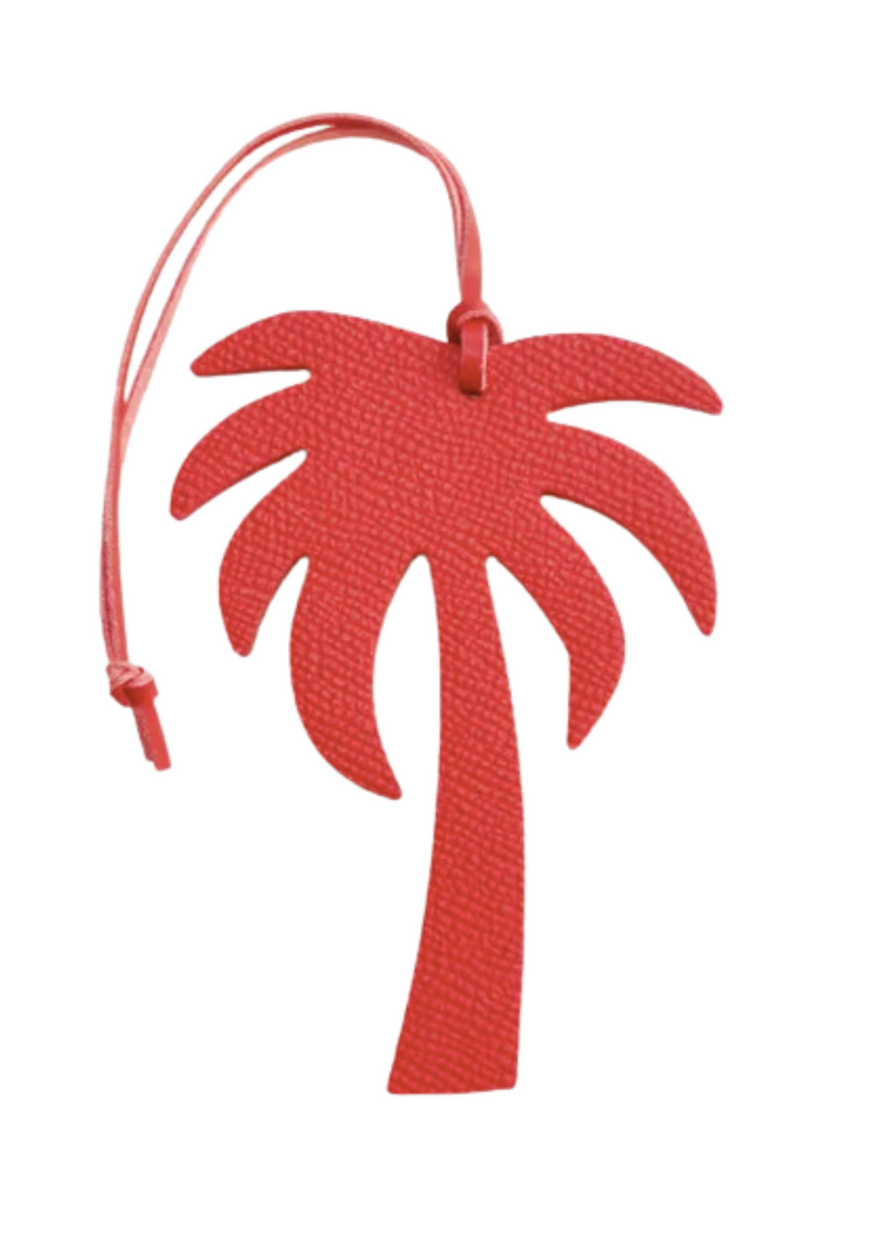 LEATHER PALMTREE PENDANT