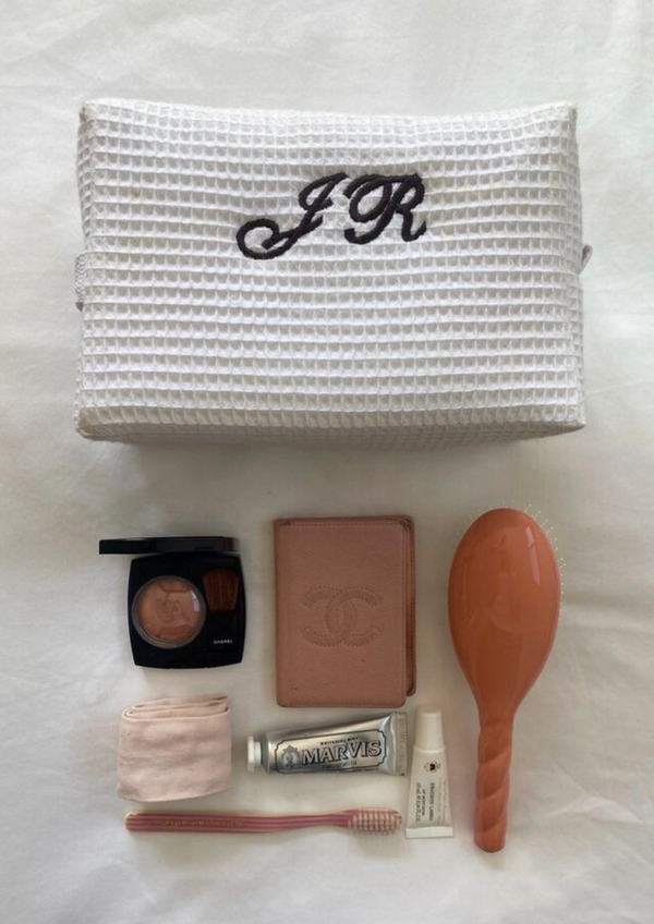 CUSTOMIZED COSMETIC BAG WHITE