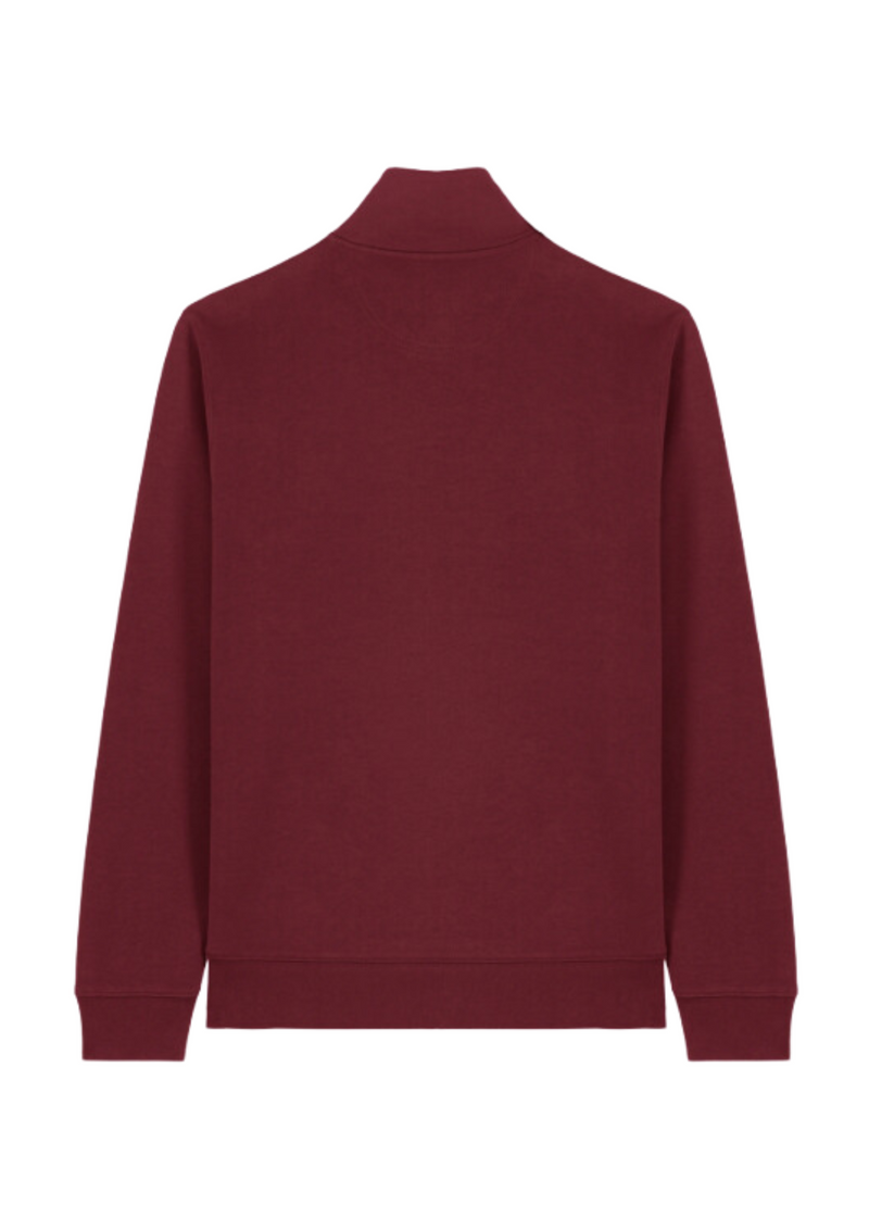 RESORT ZIPPER SWEATER BURGUNDY