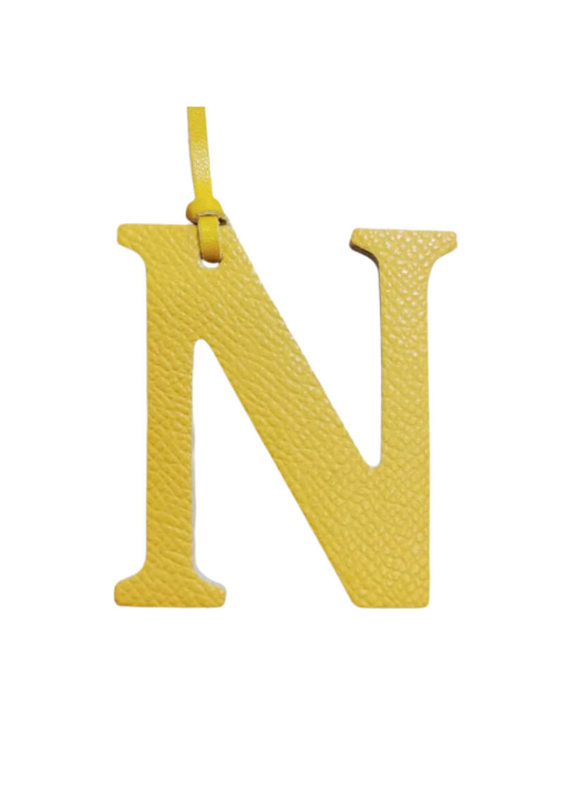 LEATHER LETTER PENDANT