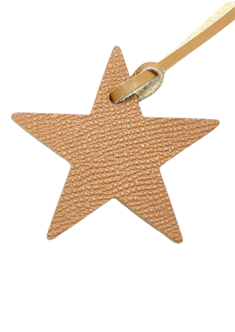 LEATHER STAR PENDANT