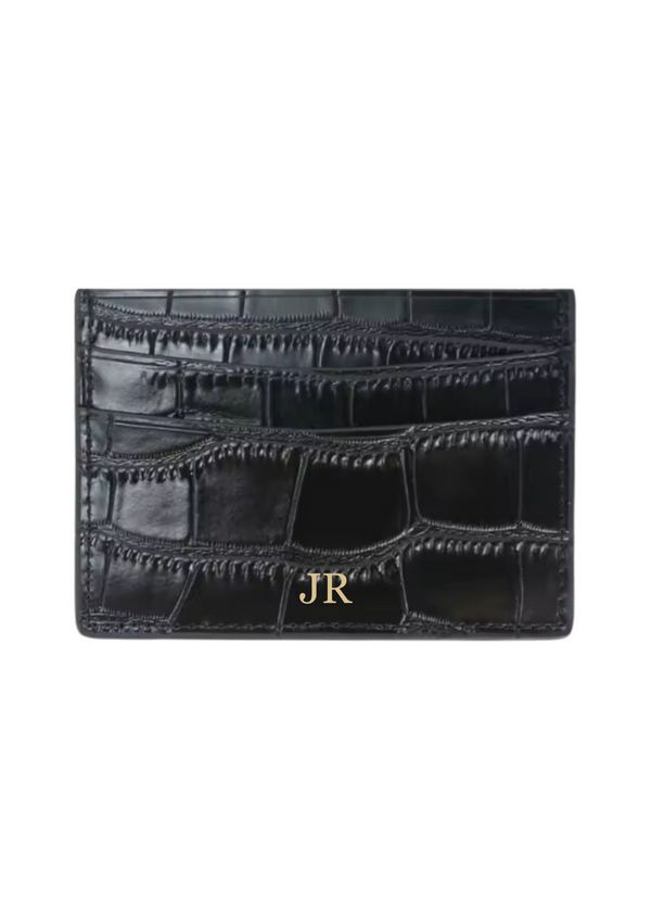 LEATHER CARDHOLDER BLACK