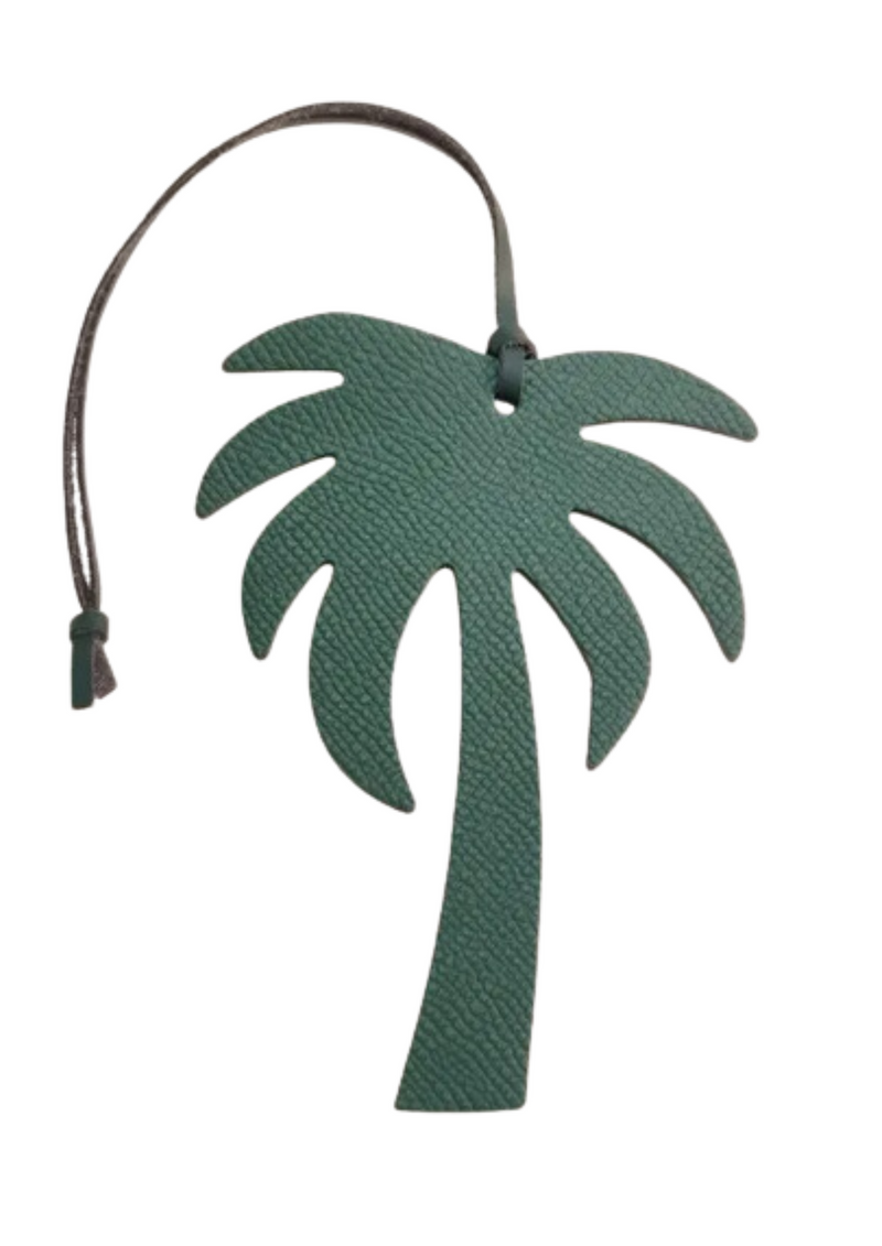 LEATHER PALMTREE PENDANT