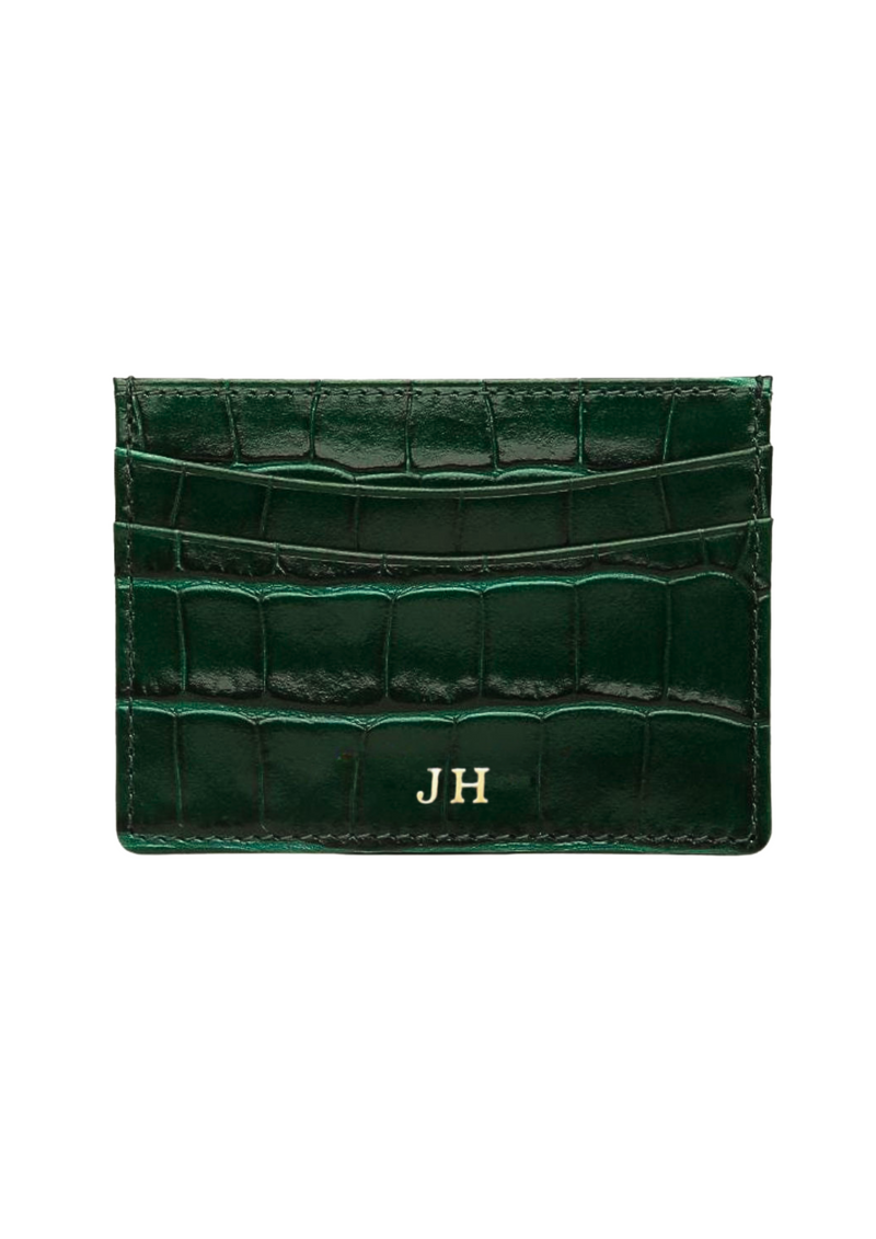 LEATHER CARDHOLDER DARKGREEN